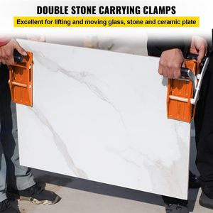 2 pezzi imbottiture in gomma Slip-proof da 2.36 pollici (60mm) da 550 libbre capacità di carico sollevatore di costruzione per lo spostamento di vetro in marmo - Product Image 2