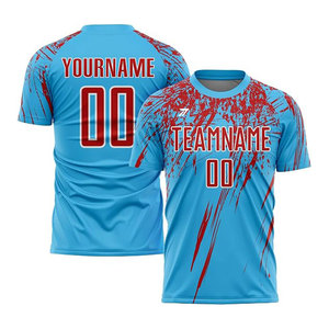 Lightweight Soccer Uniform Men Youth 100 GSM Quick Dry Breathable Custom Team Logo Number OEM Wholesale - Product Image 2