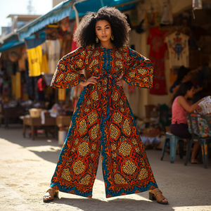 Vestido Estilo Africano Turco para Mujer, Moda Tradicional, Elegante, Informal, para Fiesta, Ropa de Mujer, Suministro al por Mayor OEM - Product Image 4
