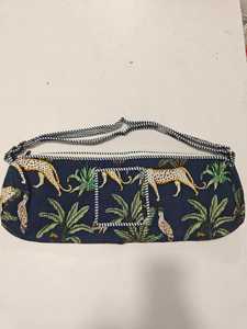 Bolso Bandolera Bohemio Acolchado con Estampado Animal, Bolso de Hombro de Algodón con Cierre de Cremallera para Uso Diario y Viajes - Product Image 1