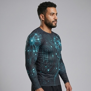 Rashguard Sublimado para MMA, Ropa Deportiva BJJ, Artes Marciales, Rashguard Personalizado, Cómodo, Transpirable, de Secado Rápido, para Fitness Masculino - Product Image 6