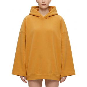 Hoodie à épaules tombantes et poignets ouverts pour femme, style streetwear, vente en gros, fournisseur en vrac - Product Image 5