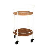 Chariot de service multifonctionnel moderne en métal argenté/doré pour hôtel, restaurant, bar à domicile et salon – Meilleures ventes