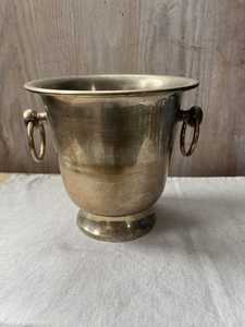 Seau à glace en métal style vintage pour champagne et vin, avec poignées, résistant à l'eau, pour présentation sur comptoir de bar - Product Image 6