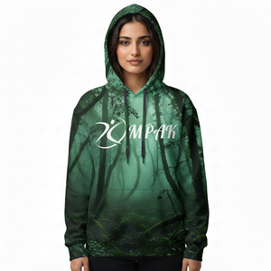 เสื้อฮู้ดดี้ทรงหลวมแบบโอเวอร์ไซส์สำหรับทุกเพศ พร้อมลายพิมพ์แบบซับลิเมชั่นทั่วตัว เหมาะสำหรับแฟชั่นลำลองแนวสตรีท - Product Image 1