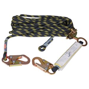 Assemblaggio di Fune di Sicurezza Verticale con Corda in Poliestere da 0,55FT X 100FT, Tensione di Rottura 30 KN, Fibbia a Linguetta per Protezione Anticaduta - Product Image 4