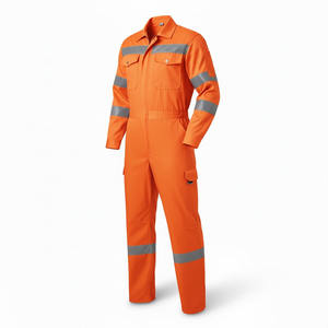 Overoles de Trabajo de Seguridad de Alta Visibilidad, Hechos a Medida, de Algodón Ignífugo, para Uso Industrial y de Construcción - Product Image 6