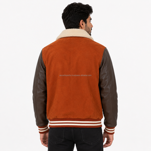 Custom Varsity <b>Jacket</b> for Men Wholesale Letterman Baseball College Bomber <b>Jacket</b> Men's <b>Jacket</b> with Embroidery Chenille Patch OEM - Product Image 2