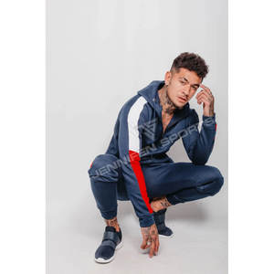 Ensemble de jogging pour homme, ensemble de survêtement 100% polyester polaire, plusieurs couleurs, 2 pièces, pull-over streetwear - Product Image 4