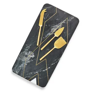 Tablas de Queso de Madera con Diseño Único de Olas del Mar, Adhesivo Esmaltado, Tablas de Cortar Personalizadas, Utensilios de Cocina para Hoteles y Restaurantes - Product Image 4