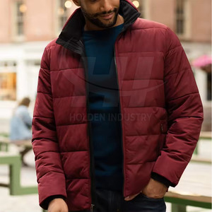 Veste matelassée en coton à finition lisse, veste matelassée en coton au look épuré, veste matelassée en coton à surface douce - Product Image 2