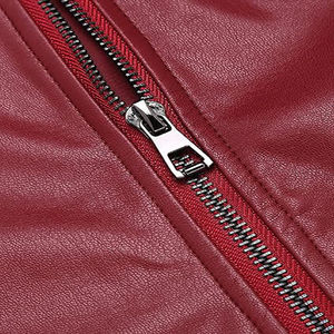 Chaqueta de Cuero Roja para Hombre, Personalizada, al Mejor Precio, Hecha en Pakistán, de Cuero Vacuno de Alta Calidad y a la Moda - Product Image 3