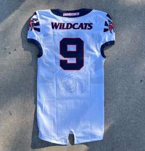 2026 New Arrival White Color 9 Number Football Jersey For Men V-Neck Short Sleeve Sublimated Mesh Athletic Sportswear Uniforms - Product Image 2
