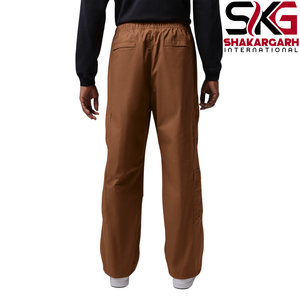 Brown <b>Cargo</b> Trousers Wide Leg <b>Men</b> Outdoor Work Pants Utility <b>Jogger</b> Trousers Custom Logo - Product Image 6