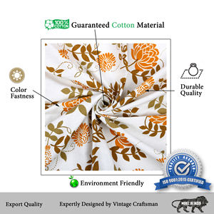 Mantel Redondo Moderno Estampado Floral 100% Algodón Tejido, Suave al Tacto, Impermeable, Resistente al Aceite, Decorativo para Cocina y Comedor - Product Image 3