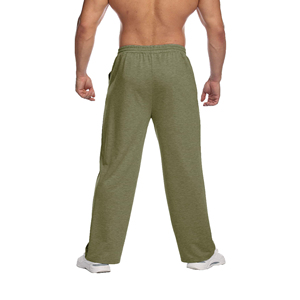 Pantalones Deportivos para Hombre, Color Verde Oliva, Cintura Elástica, con Bolsillos Laterales, Tejido Casual, Peso Medio, Transpirables, para Otoño - Product Image 2