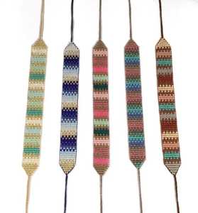 สร้อยข้อมือลูกปัดทำมือ ลายหินหลากสี สำหรับทำสร้อยข้อมือ NOUSHAD HANDICRAFTS รุ่น NH-708 รับรองโดย IGI Uttar - Product Image 1