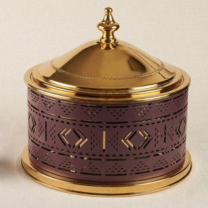 Luxury Stainless Steel Food Warmer Insulated Serving Casserole With Decorative Body For Dining <b>Table</b> Serving - Product Image 6