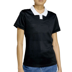 เสื้อเจอร์ซีย์อเมริกันฟุตบอลแบบตาข่ายสไตล์เรโทรสั่งทำพิเศษ คุณภาพสูง น้ำหนักเบา มีปก เสื้อยืดสีดำสำหรับผู้หญิง รับผลิตแบบ OEM ODM ขายส่ง - Product Image 3