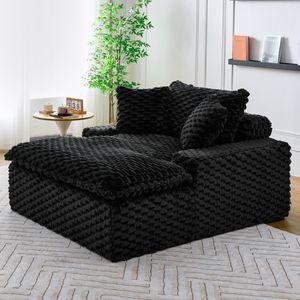 Divano Comfort da 51 Pollici con Due Cuscini e Un Schienale per Molteplici Scenari: Camere da Letto, Soggiorni - Categoria Prodotto: Divani Letto - Product Image 3