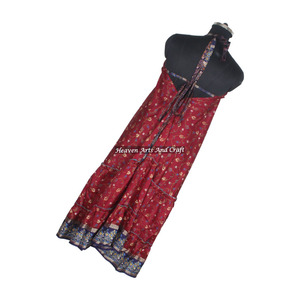 Nuevo Mono de Seda Estilo Bohemio Español 2026 para Mujer, Diseño Hindú, Elegante, Sin Mangas, Ideal para Cenas - Product Image 6