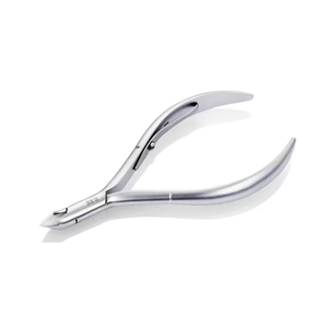 Pince à cuticules professionnelle en acier inoxydable 12,5 mm, lame biseautée incurvée, pointe acérée, poignée ergonomique, durable, manucure, pédicure - Product Image 3