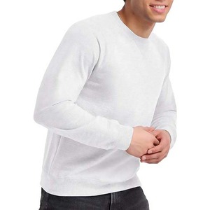 Sudadera de Manga Larga con Cuello Redondo, 100% Algodón, Color Blanco, Servicio OEM ODM, Sudaderas Personalizadas - Product Image 5