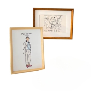 Factory Direct Handmade Eco-Friendly Modern Rustic Minimalist Wooden <b>Frame</b> Walnut Brown Beech <b>White</b> Mat Family <b>Photos</b> Wedding - Product Image 6