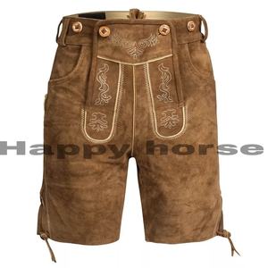 Kurz lederhose หนังแท้พร้อมโลโก้ที่กำหนดเองสำหรับผู้ชาย - Product Image 2