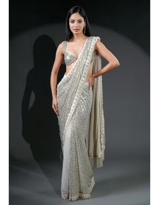 Sari KV Premium Luxe con Lentejuelas y Blusa sin Coser - Product Image 2