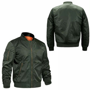 Hot Sell Custom Canvas Front Logo Windproof Breathable Winter Casual <b>Baseball</b> <b>Bomber</b> <b>Jacket</b> OEM Service for Men - Product Image 4