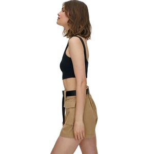 Solid Worsted <b>Shorts</b> 100% Cotton Polyester <b>Women</b> Wholesale <b>Women</b> <b>Cargo</b> <b>Shorts</b> Safari <b>Shorts</b> 6 Pocket Street Wear <b>Women</b> <b>Cargo</b> - Product Image 2