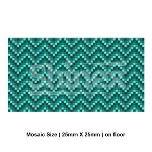Mosaicos para Piscinas y Escuelas, Antideslizantes, Antibacterianos, Resistentes a los Ácidos, Acabado Brillante para Uso Interior/Exterior - Product Image 2