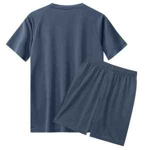 <b>Prime</b> Power Men's Twin Set T-Shirt and Shorts Breathable Quick Dry Polyester Casual Summer High Street Style Custom Wholesale - Product Image 2