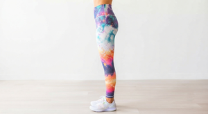 Leggings personnalisés pour hommes en polyester respirant et extensible avec taille élastique, longueur genou, imprimé, 120g, pour l'entraînement - Product Image 3