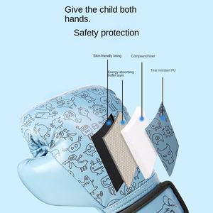 Gants de boxe pour jeunes enfants 4oz 6oz 8oz, gants d'entraînement Sanda en cuir PU, gants de frappe pour sacs de sable pour garçons et filles - Product Image 2