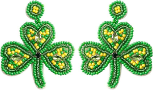 Fashion Jewelry Seed Bead Embroidered <b>Earrings</b> From India <b>Handmade</b> <b>Earrings</b> for Women and Girls Multi Color Seed Bead <b>Earring</b> - Product Image 5