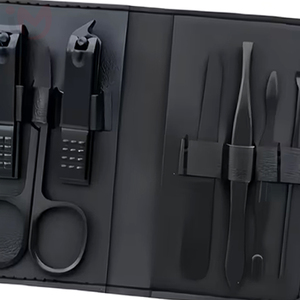 Portable 7 Pcs Manicure Set Stainless Steel Nail Clipper Kit Professional Nail Care Grooming Beauty Tools - Product Image 4