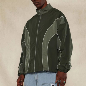 Chaqueta Cortavientos para Hombre con Capucha y Media Cremallera, 100% Nylon, Reflectante 3M, Estampada, con Cordón Ajustable y Dobladillo Elástico - Product Image 2