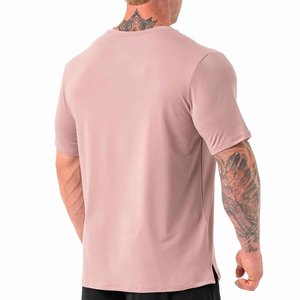 T-shirt homme en coton épais et résistant, coupe classique, col rond, style décontracté, streetwear, pour tous les jours et confortable. - Product Image 2