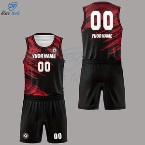 Custom Printed Summer Basketball Jersey Set Mens Sublimated Uniform Shorts Breathable Quick Dry Polyester/Cotton Sportswear OEM - Product Image 2