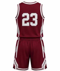 Ensemble de basket-ball CANBELLO SPORTS marron avec numéro 23, impression par transfert thermique, respirant, 100% polyester, uniforme unisexe adulte - Product Image 3
