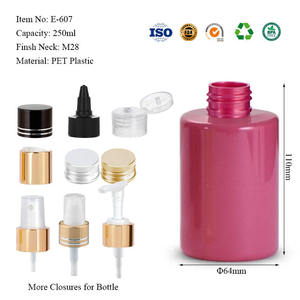 250ml 8oz PET Plastic Cylinder <b>Pump</b> <b>Bottle</b> for Sunscreen Cream Lotion Skincare Custom Packaging - Product Image 6