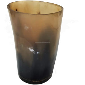 Personnalisé exquis Vintage ours boire Koi tasse fabriqués à la main en corne naturelle courte Antique sculpté Animal Style parfait affaires - Product Image 1