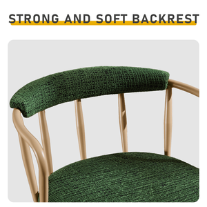 2 Sgabelli da Bar Girevoli in Iuta Verde con Struttura in PU Verniciato a Polvere Color Kaki e Telaio in Ferro per Arredamento Casa, Hotel, Sala da Pranzo e Soggiorno - Product Image 3