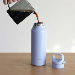 Bouteille d'eau sport ELTO P44 600 ml, ouverture à une touche, libération rapide, isolation sous vide, acier inoxydable, poignée confortable - Product Image 4