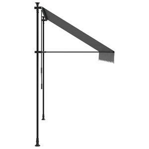 Auvent rétractable en acier anthracite 98,4 x 59,1 po en polyester, produit d'auventage extérieur ciblé - Product Image 4