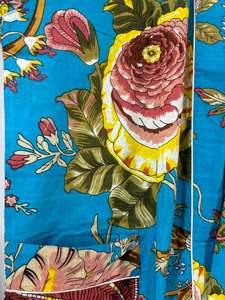 Kimono de Algodón con Estampado Floral, Cuello en V, Manga Larga, Secado Rápido, Largo Completo, Ligero, para Primavera/Verano, Ideal para Damas de Honor - Product Image 2