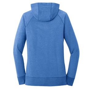Sweat-shirt à capuche zippé bleu pour femme avec lettres grecques, motif graphique, lettres dorées, manches longues, veste décontractée tendance pour sororité - Product Image 2