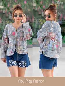 Chaqueta de Invierno para Mujer Hecha a Mano de la Mejor Calidad, Abrigo Acolchado de Algodón con Estampado a Bloque y Patchwork, Nueva Colección, Vestido de Invierno de Diseñador - Product Image 6